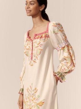 FARM Rio  BRAND NEW Printed Linen Blend Medium $298 MSRP